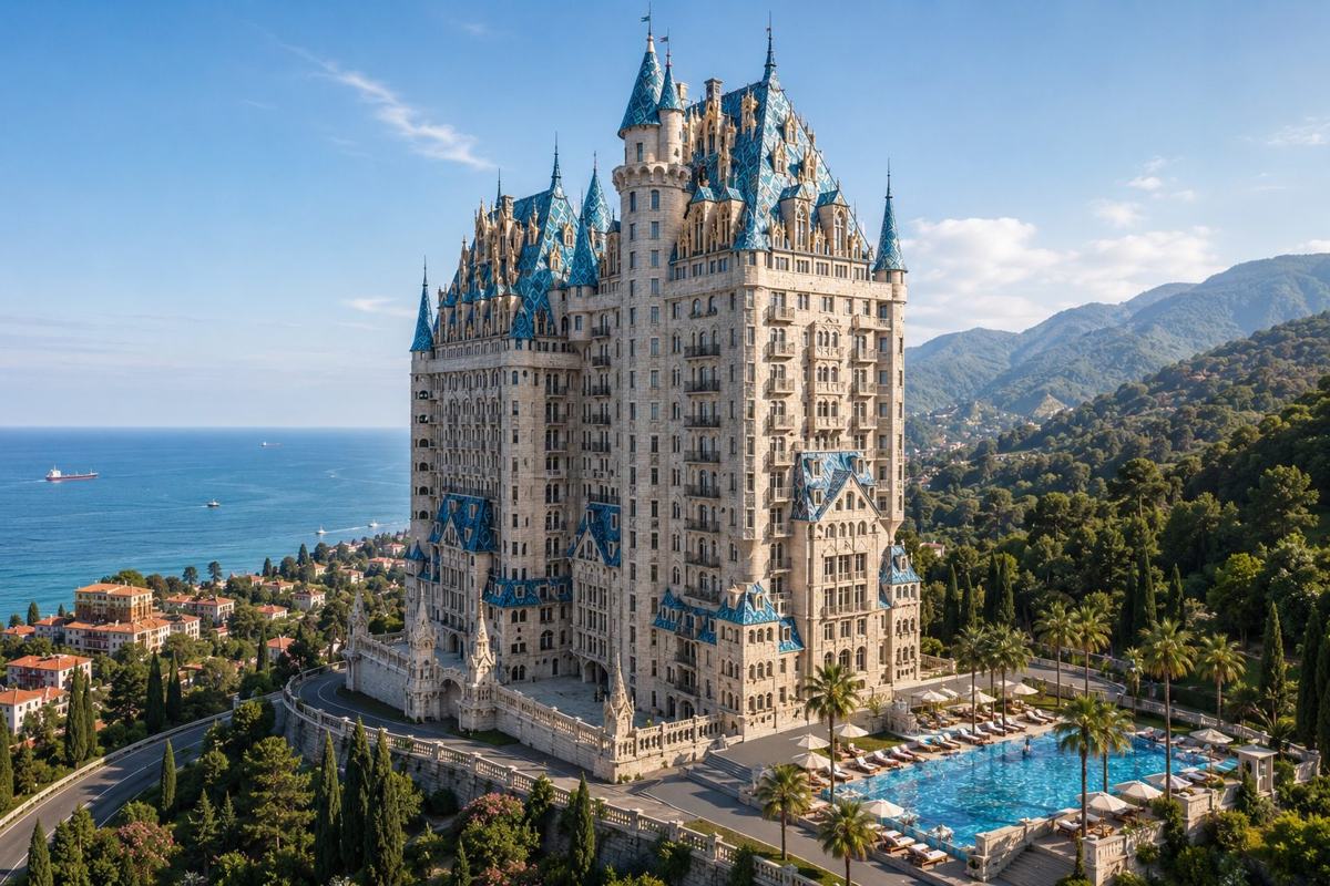 WG Batumi Gonio Sky Castle, рендер